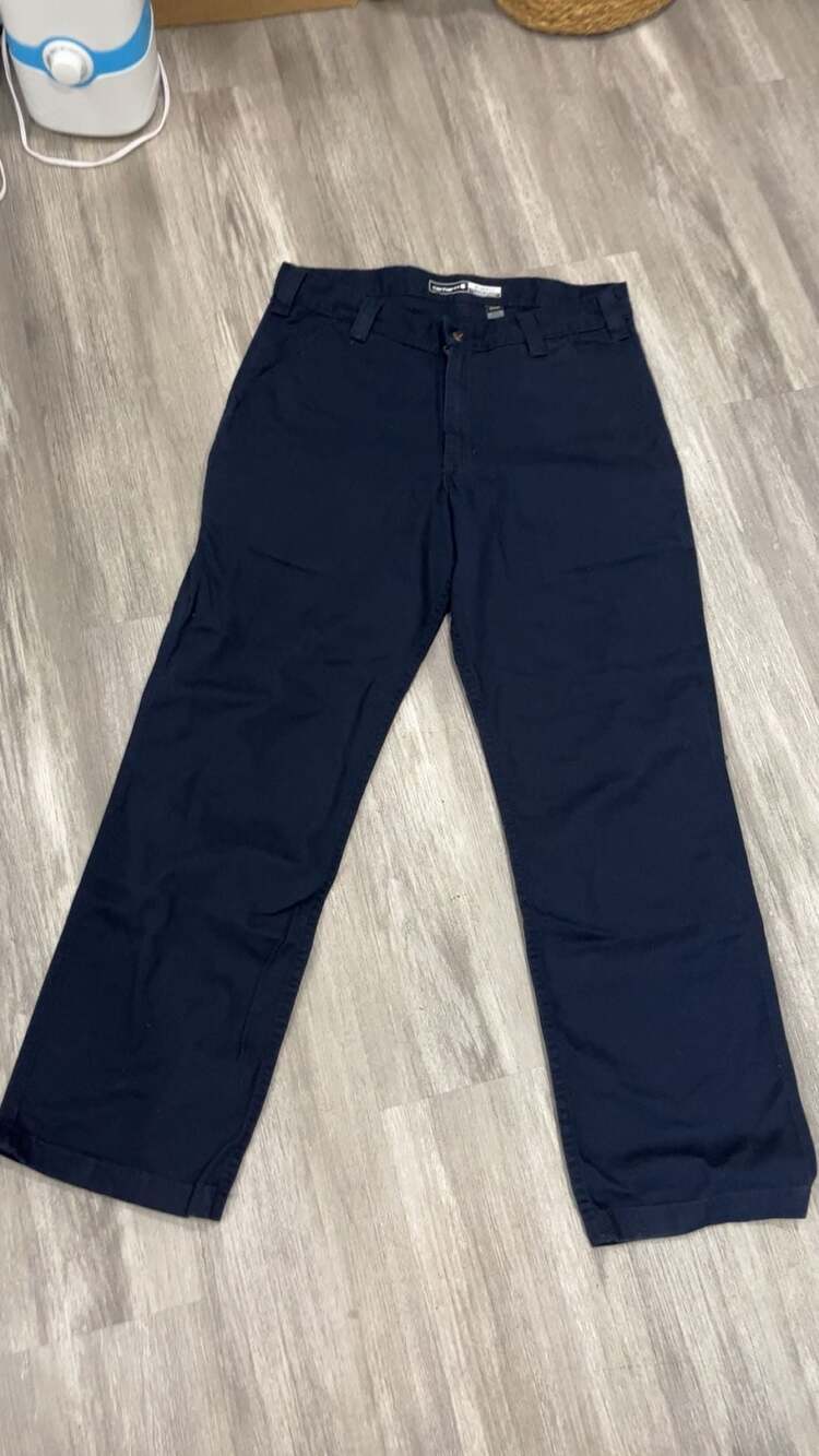 Carhartt Relaxed Fit Navy Work Pants Size 32x30